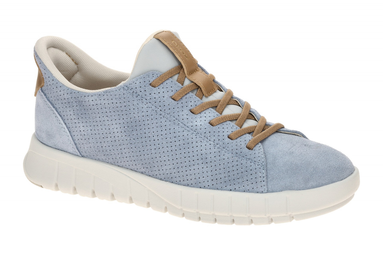 Geox FLEXTRIDE PLUS D657SC 022BCC0334 hell-blau - sportliche Slipper f?r Damen