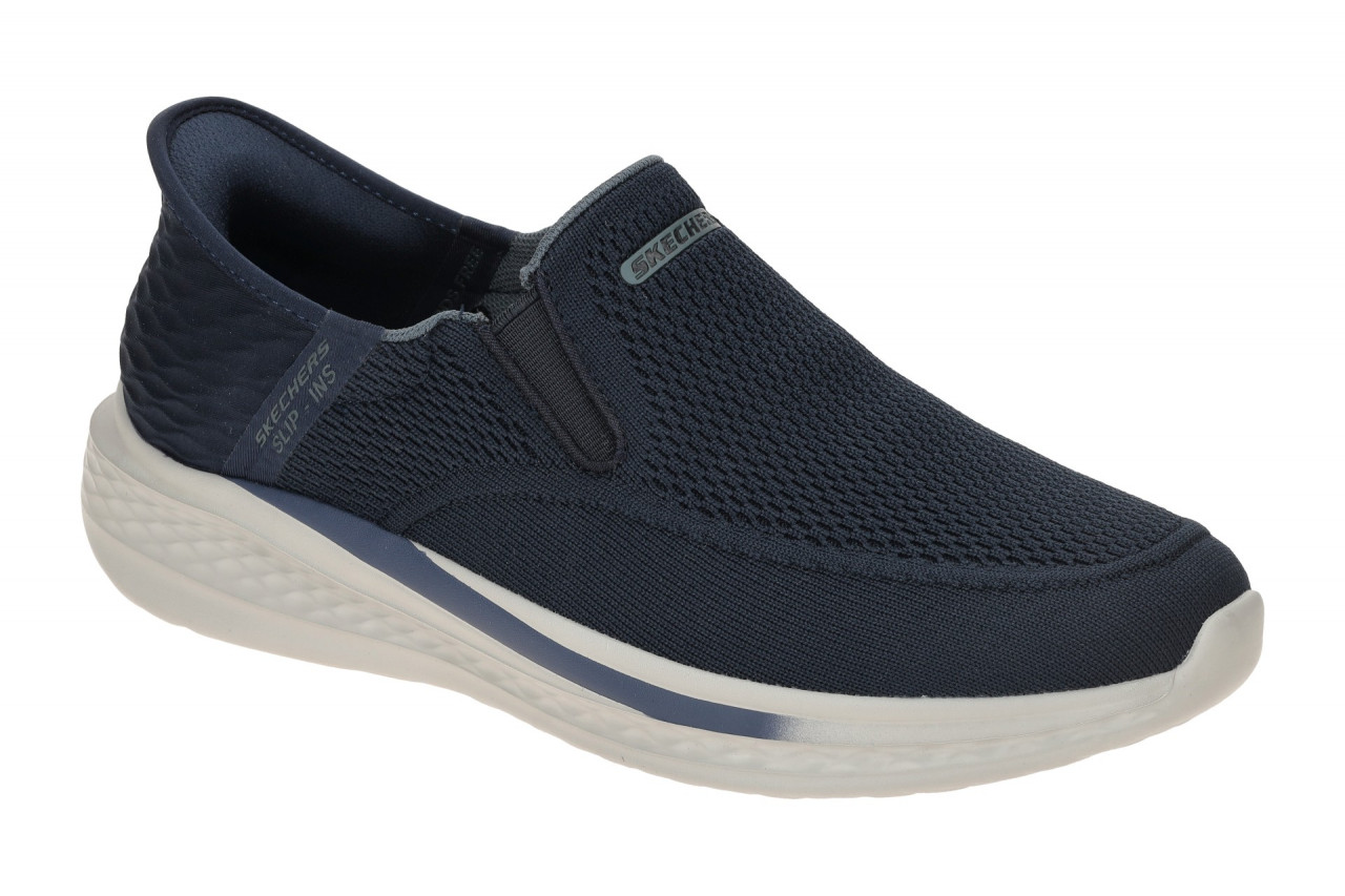 Skechers SLADE 210887 NVY dunkel-blau - Slipper f?r Herren