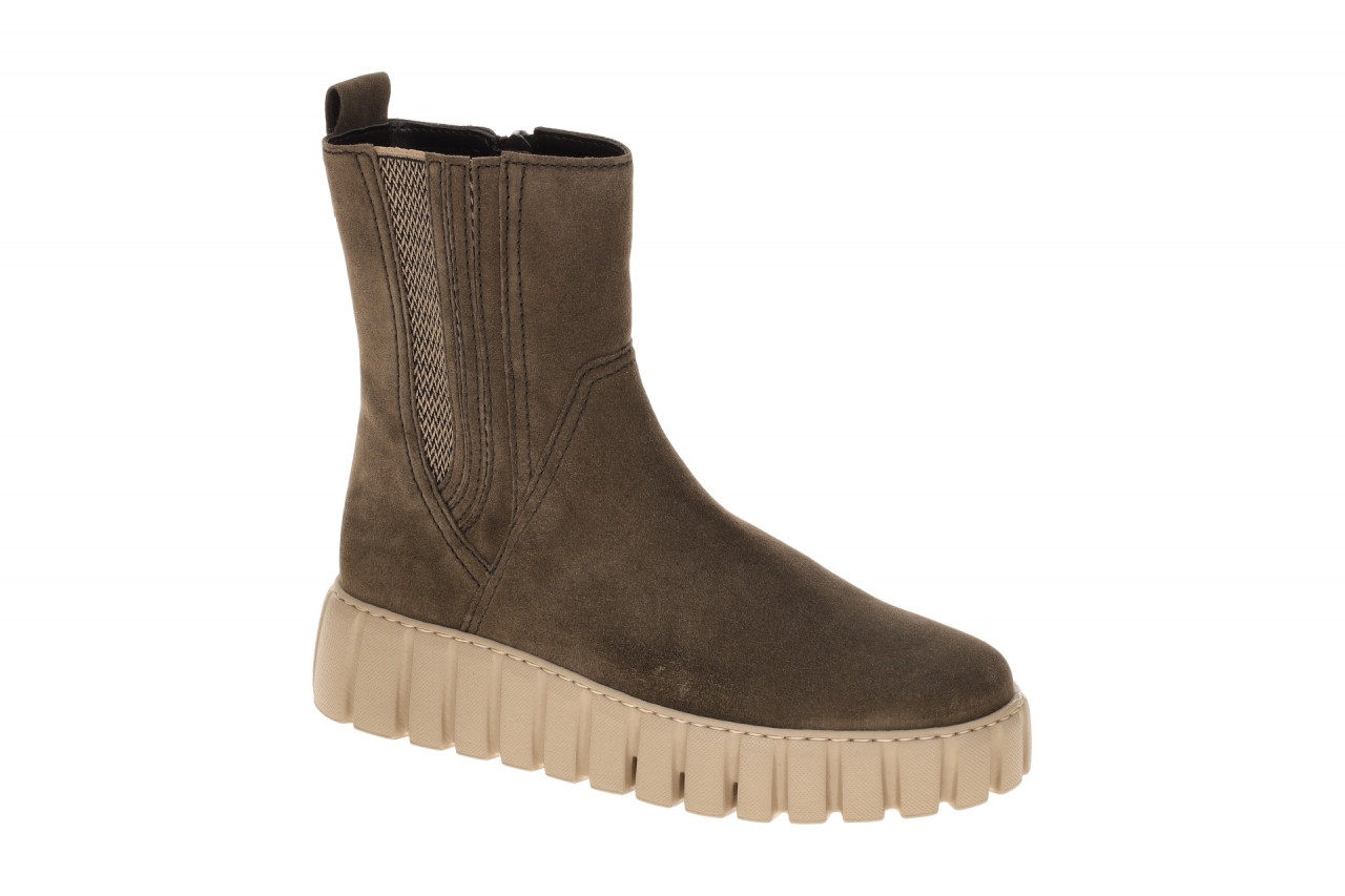 Gabor 76.781 Damen Stiefeletten Braun Bequeme Keilabsatz PU Laufsohle