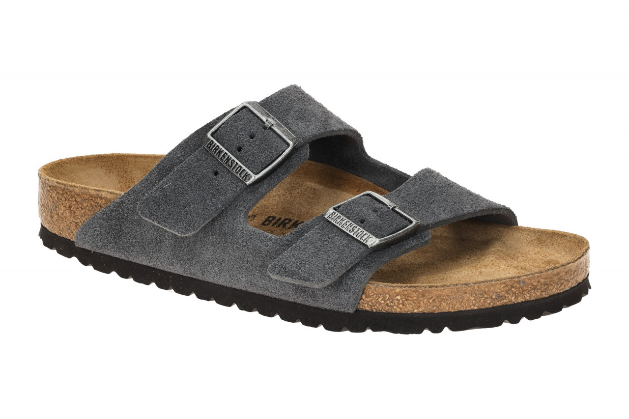 Birkenstock ARIZONA BS 1031632 dunkel-grau - bequeme Pantoletten f?r Herren