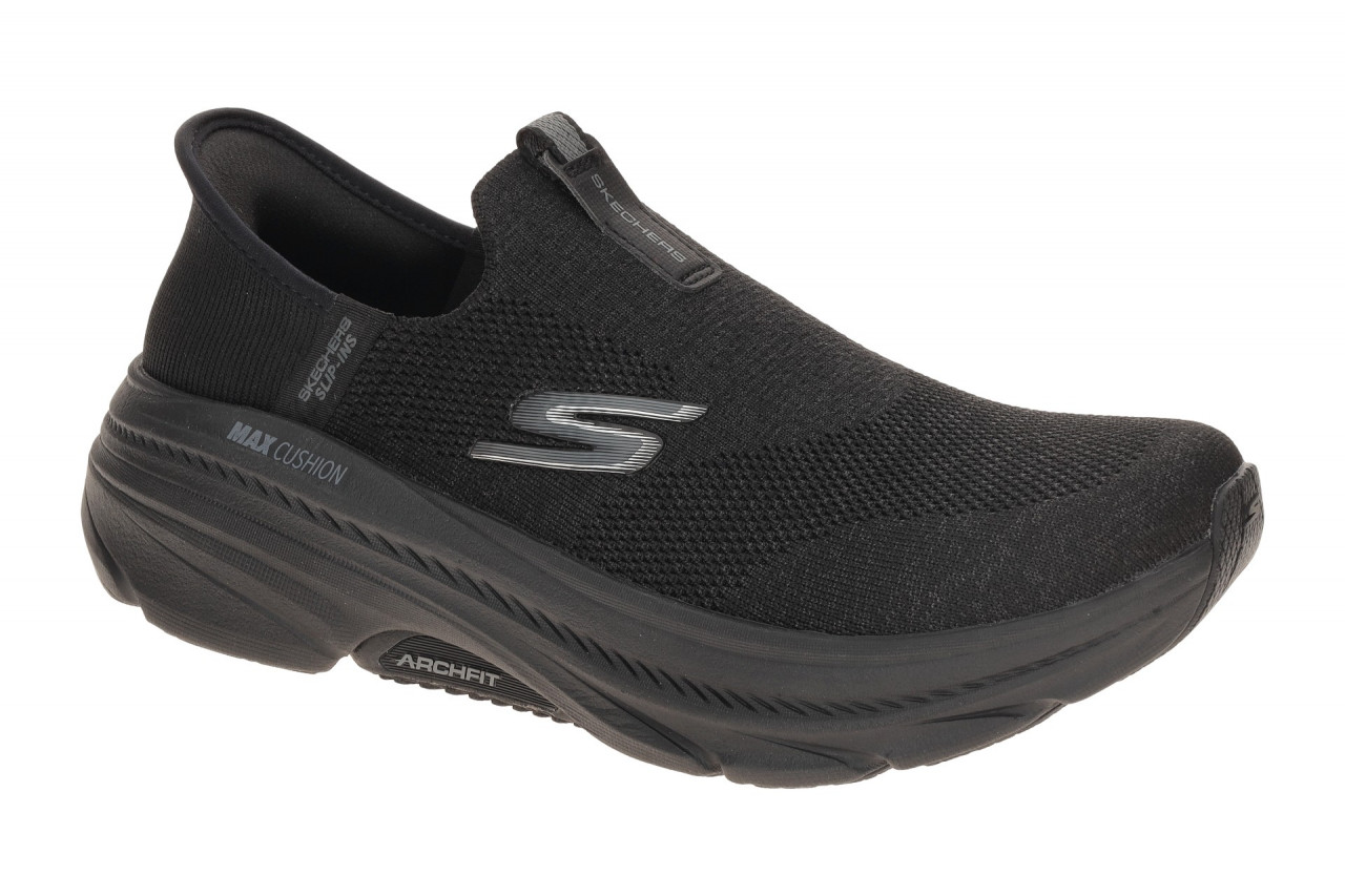 Skechers MAX CUSHIONING ARCH FIT 2.0 128945 BBK schwarz - sportliche Slipper ...