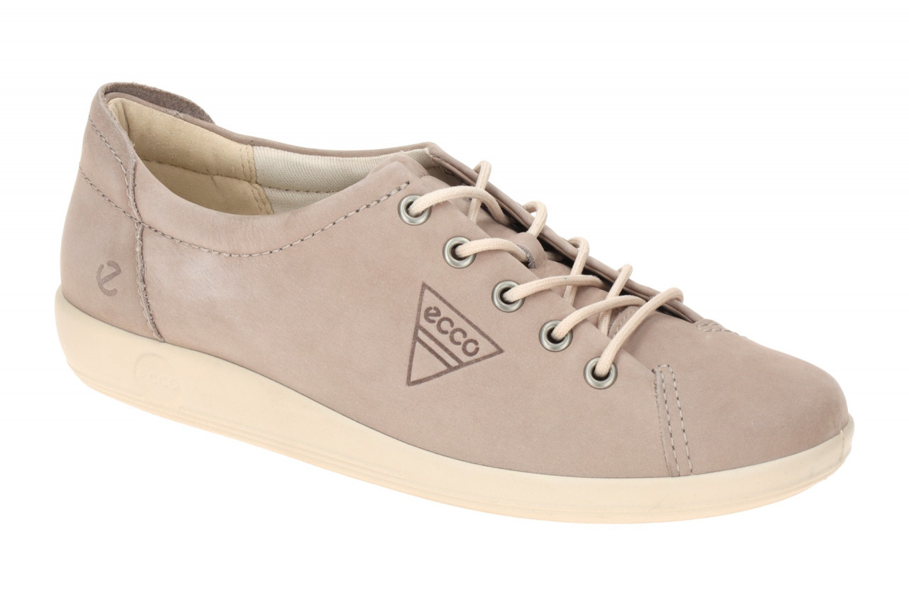 Ecco SOFT 2.0 20650302386 grau - bequeme Halbschuhe f?r Damen