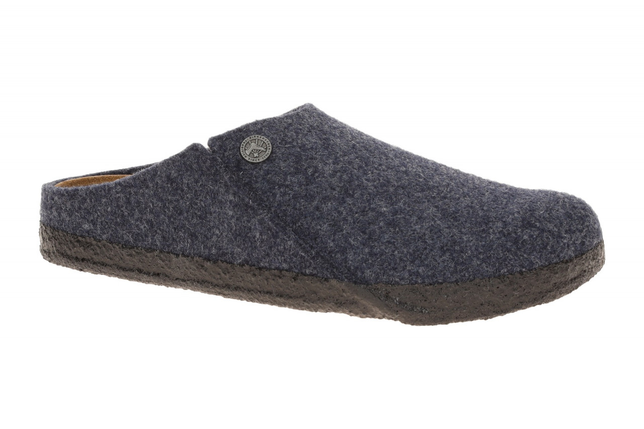 Birkenstock 1017519 ZERMATT RIVET Hausschuhe Clogs Blau Dark Blue Wolle-Leder...
