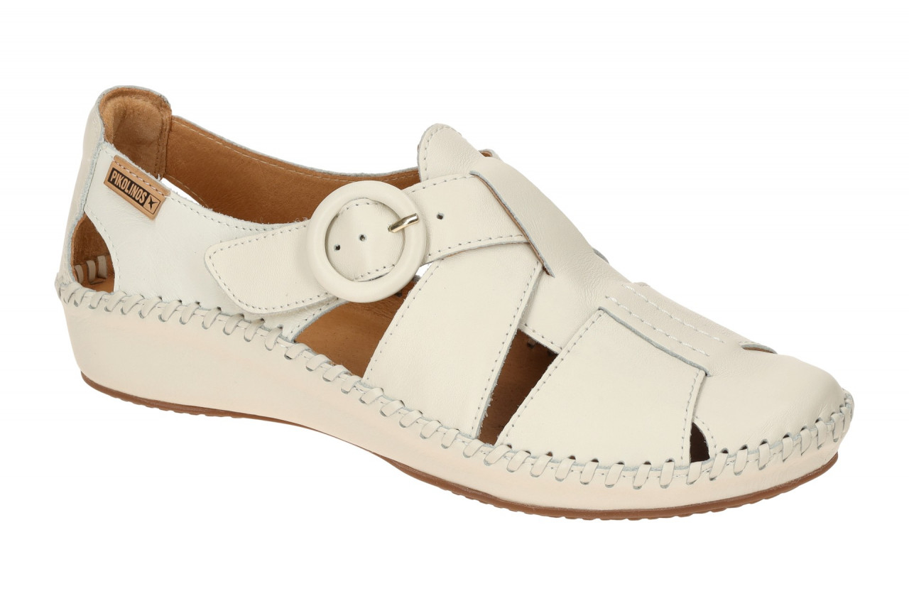 Pikolinos 655-0845 nata P. VALLARTA Damenschuhe wei? Keilabsatz Klettverschluss