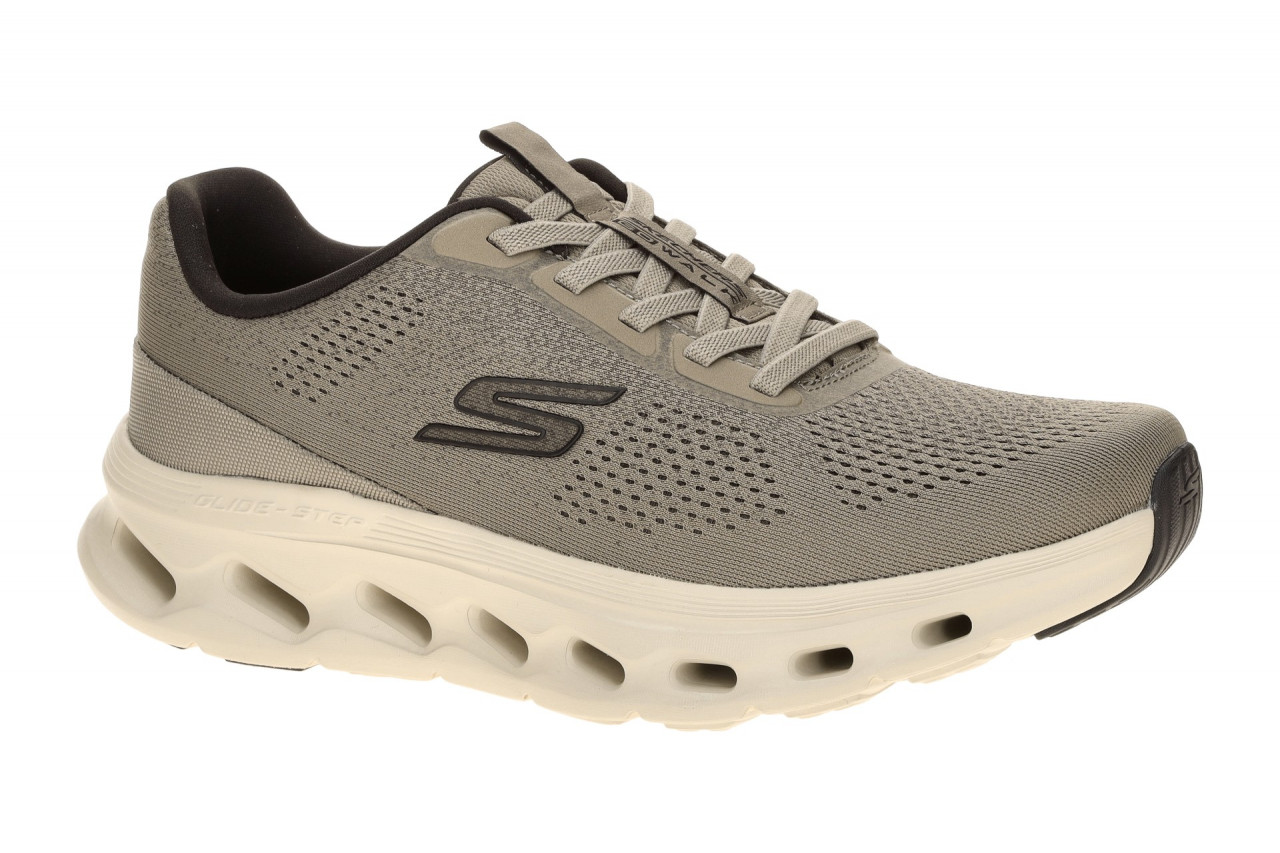 Skechers 217020 DKTP Herren Sneakers Braun Dark Taupe GLIDE STEP Technologie