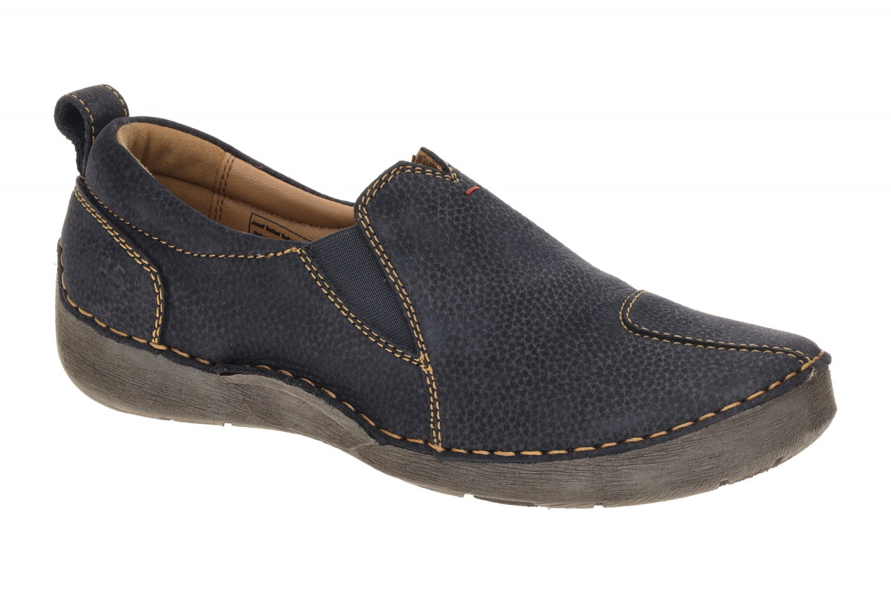 Josef Seibel Damenschuhe FERGEY 49 Ocean Blau Nubuck Slipper G-Weite