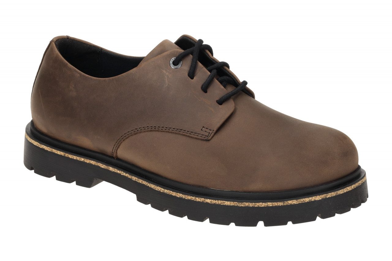 Birkenstock HIGHWOOD LACE LOW 1028093 dunkel-braun - bequeme Halbschuhe f?r H...