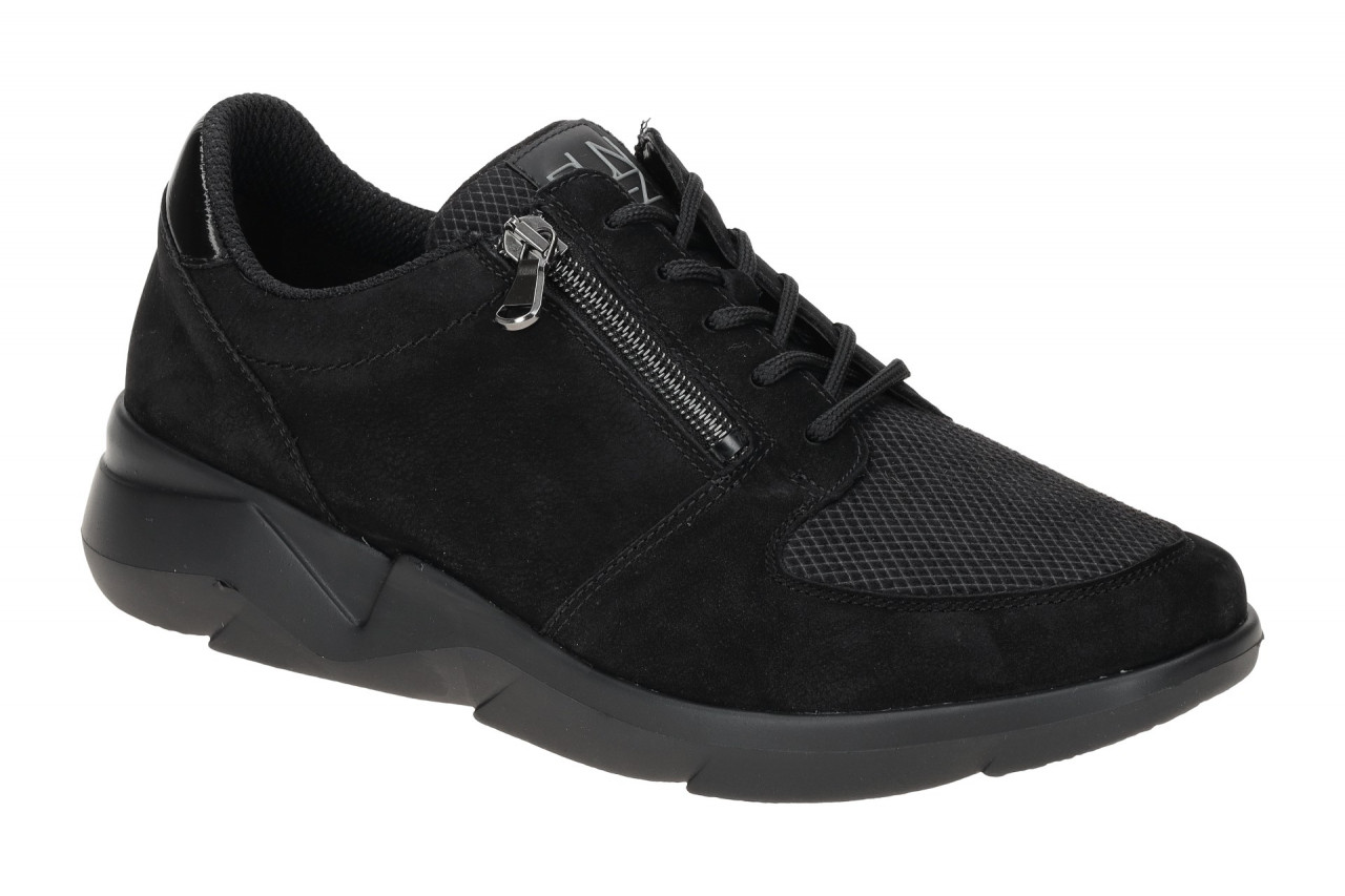 Waldl?ufer 668K03 K-FUNKY Damenschuhe in Schwarz - bequeme Schn?r-Halbschuhe