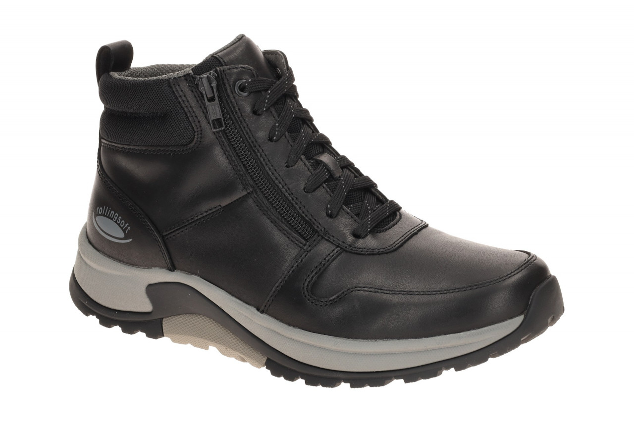Pius Gabor 8000.24.05 ROLLINGSOFT Herrenstiefelette Schwarz - bequeme Stiefel...