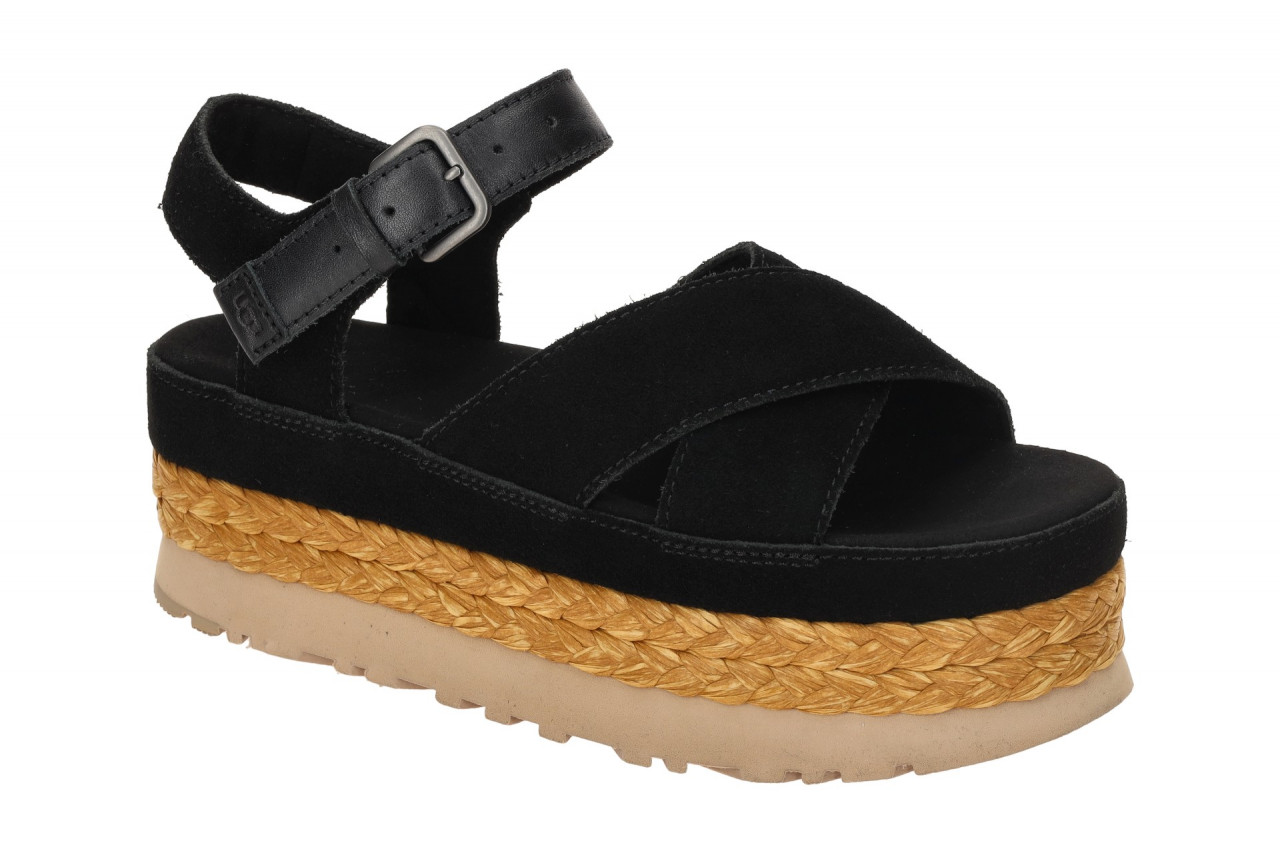 UGG AUBREY ANKLE STRAP 1167471 BLK schwarz - Riemchen Sandale f?r Damen