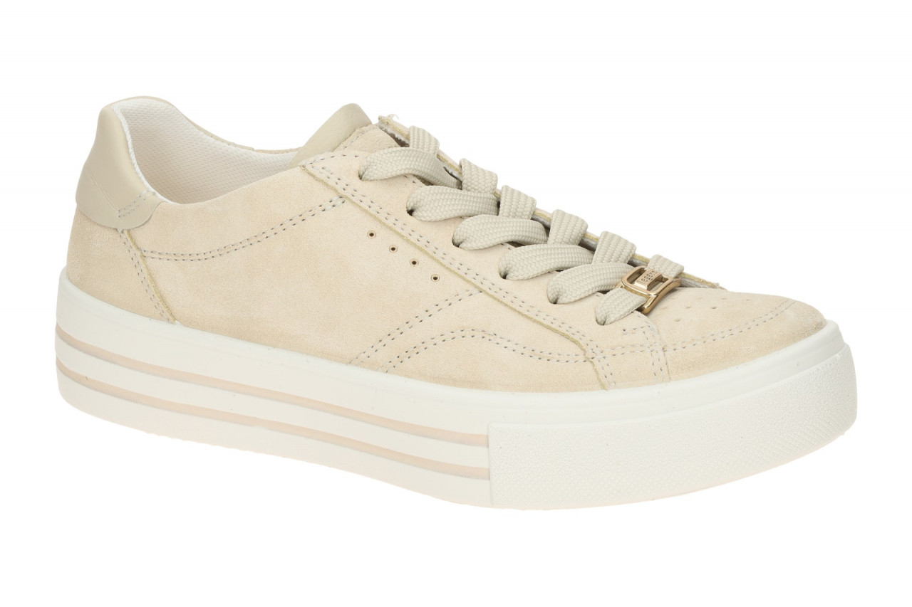 Legero 2-000432-6510 Beige Ecru (Gelb) Damen Plateau Sneaker - Echtleder Velo...