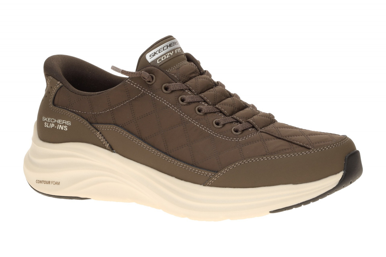 Skechers 232619 BRN Herren Slipper in braun mit Vapor Foam - ultra leicht
