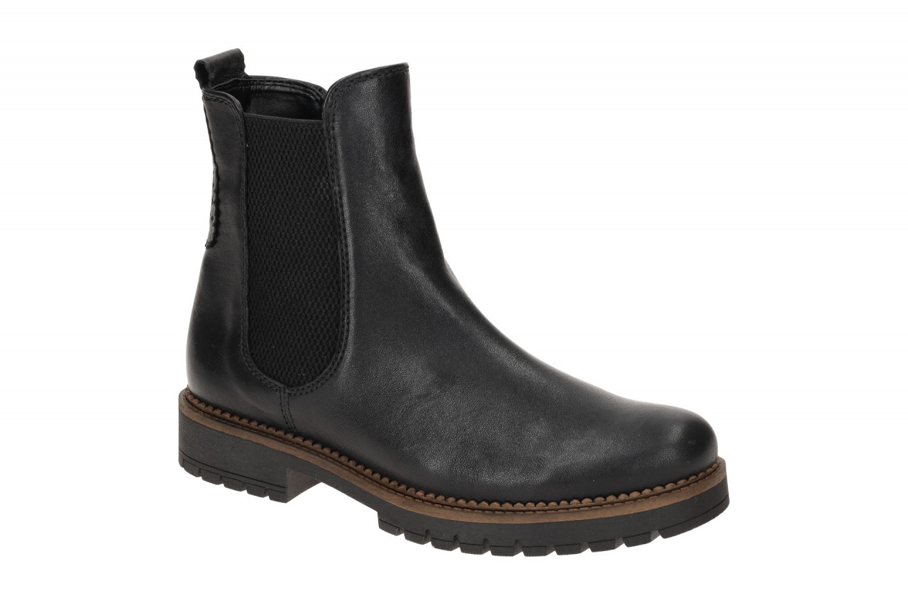 Gabor 72.721 Damen Stiefeletten Schwarz - bequeme und extra weite Stiefel