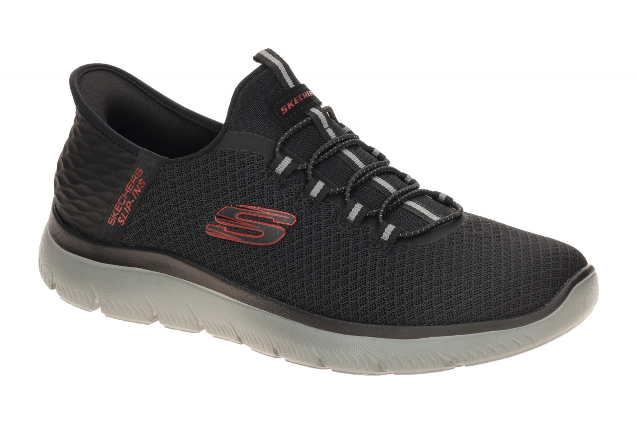 Skechers 232457 BKRD SUMMITS - HIGH RANGE Herren Slipper Schwarz/Vegan/Air Co...