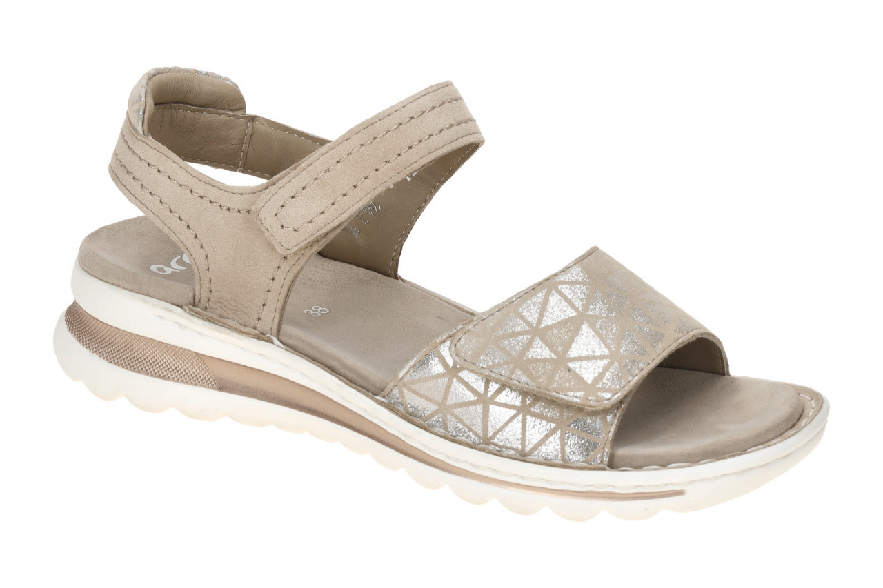 ara Damen Sandale TAMPA 12-47207 19 beige/sand/silber High-Soft Innensohle