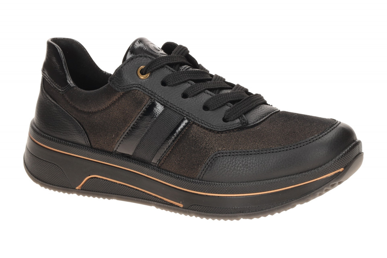 ara 12-27553 SAPPORO 3.0 Halbschuhe - Schwarz/Bronze, Extra Weit, High Soft C...