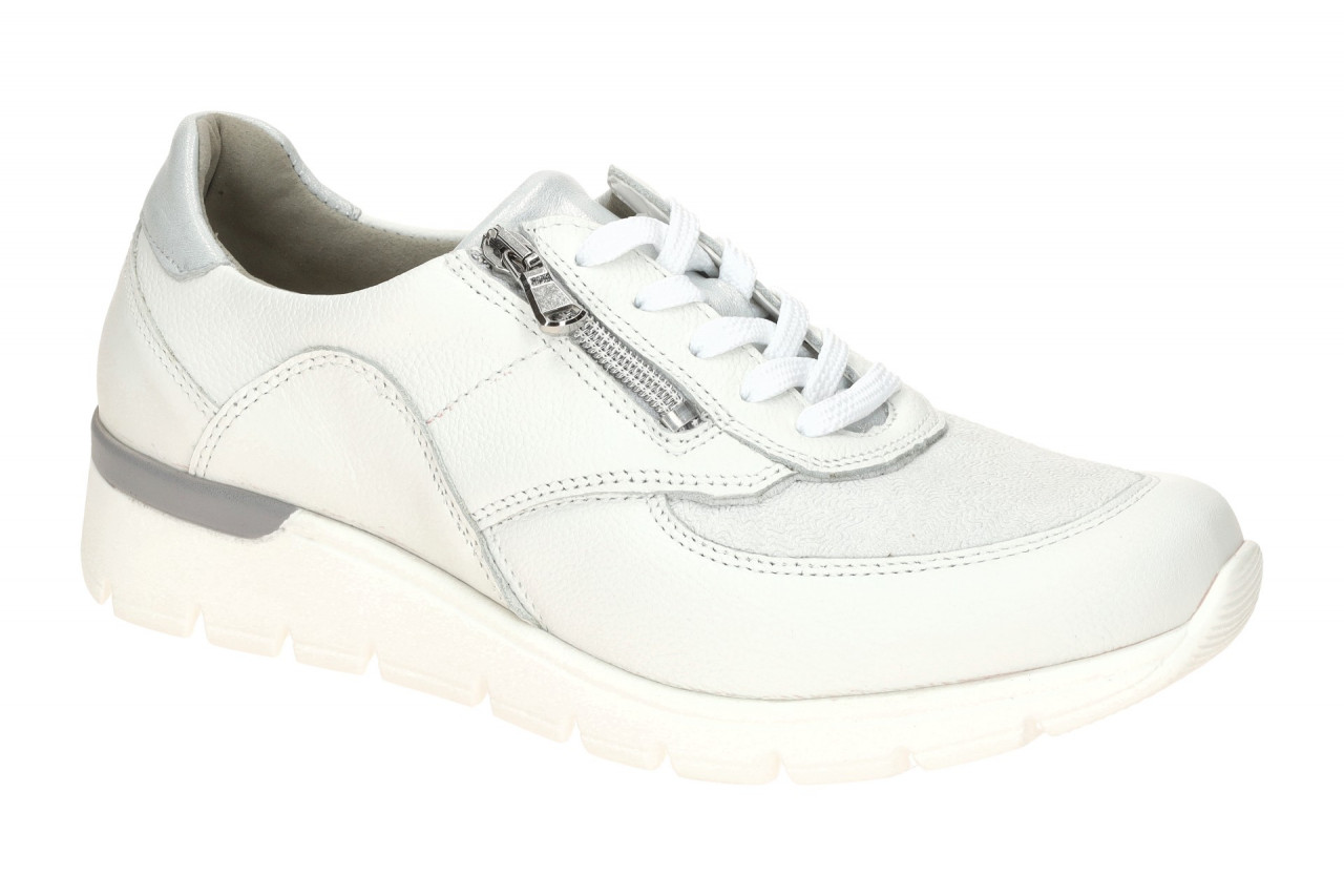 Waldl?ufer 626K02 K-RAMONA Damenschuhe wei?/silber OrthoTritt bequeme Schn?r-...