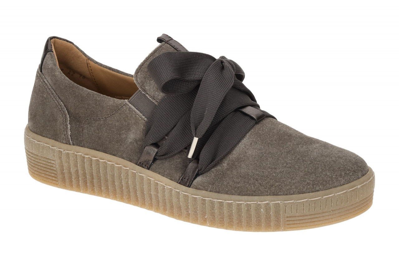 Gabor 73.333.18 Damen Slipper braun mohair Velour Echtleder Fu?bett Gummisohle