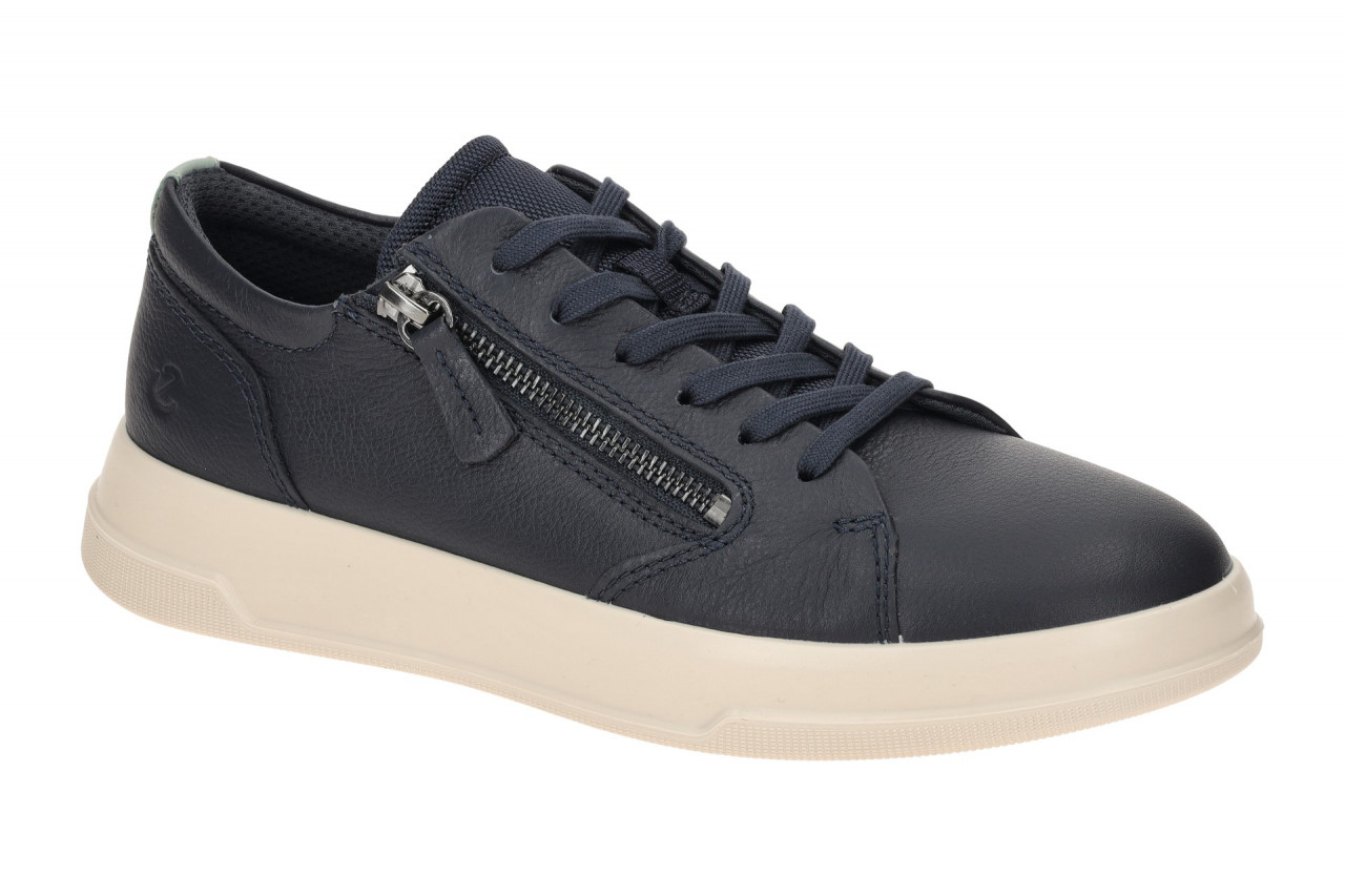 Ecco 223813 MOVE - WOMEN ZIP Damenschuhe bequeme Schn?r-Halbschuhe Blau marin...