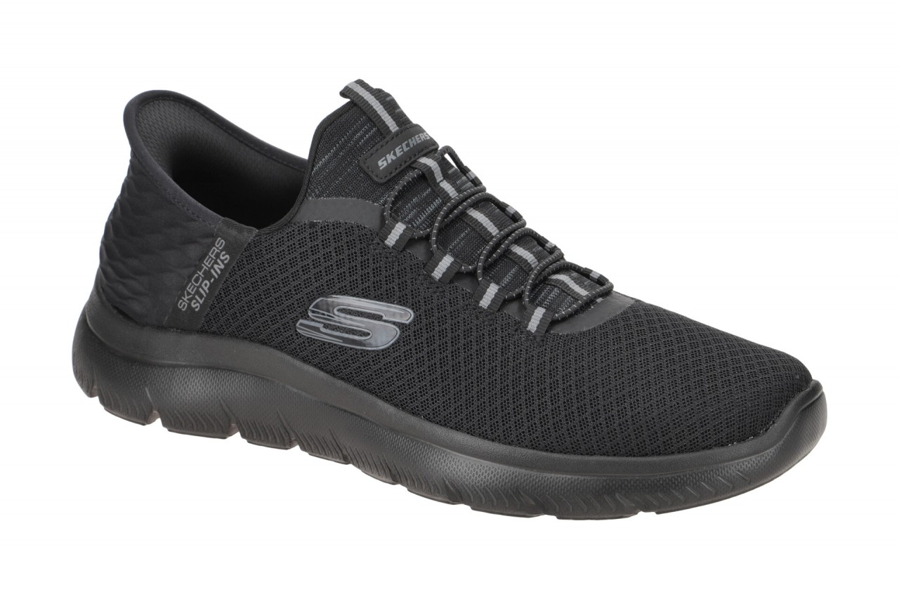 Skechers SUMMITS 232457 BBK schwarz - Slipper f?r Herren