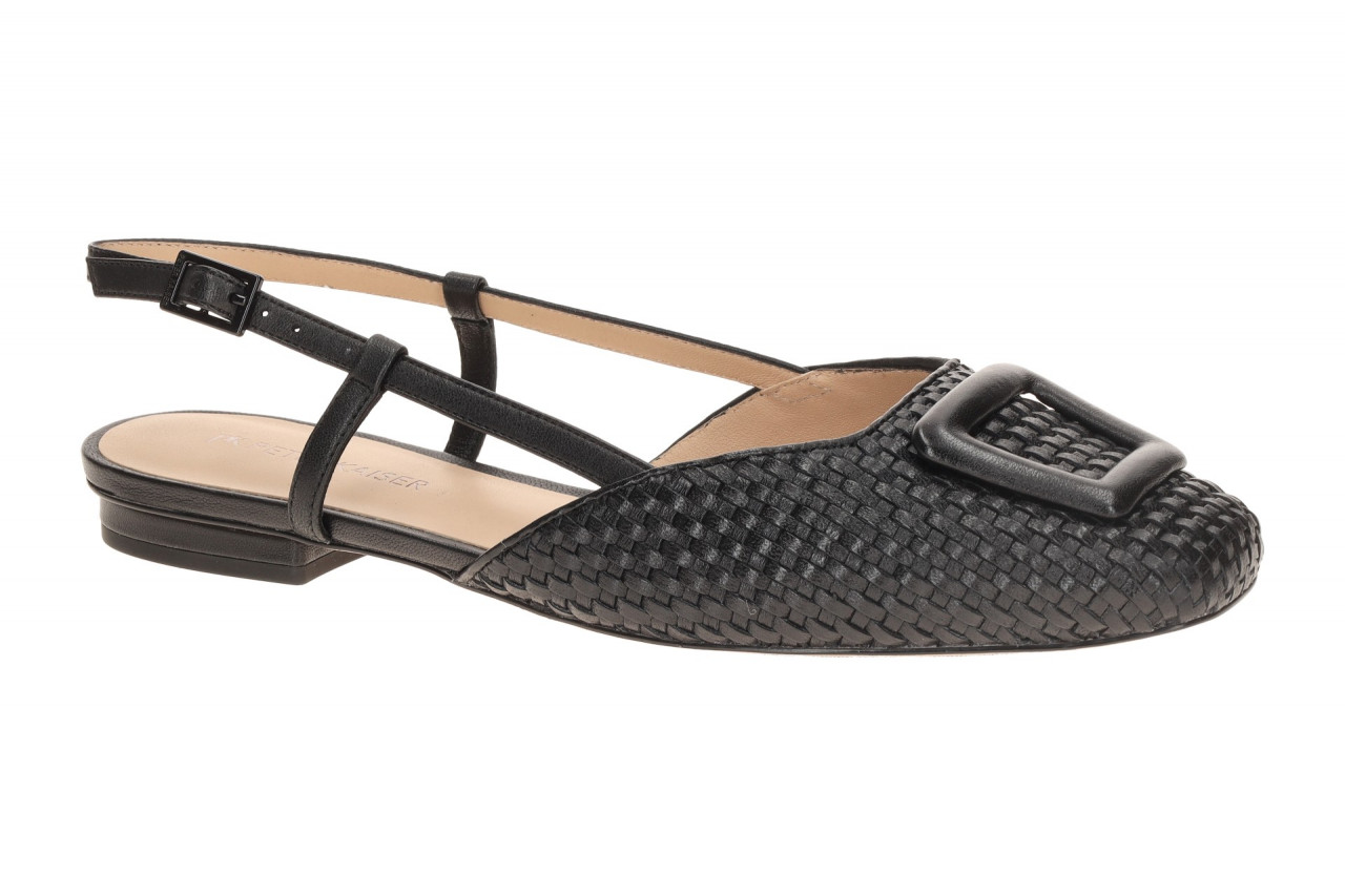 Peter Kaiser Damen Sling Pumps 9-79481-46 Schwarz Glattleder Blockabsatz