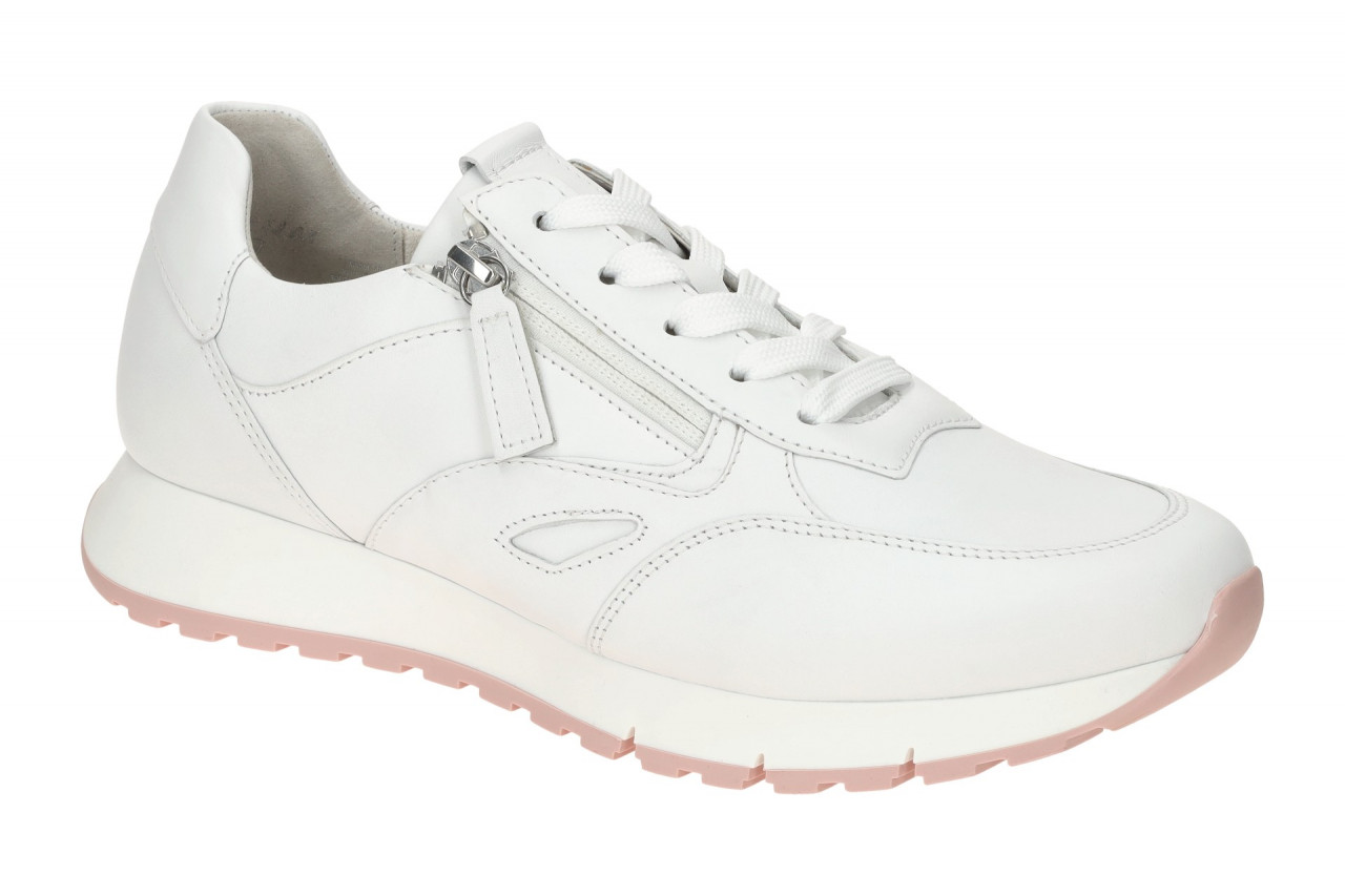Gabor 62.488 FLORENZ Damen Sneaker wei? (S.rose) Leder OptiFit Gummi normal G...