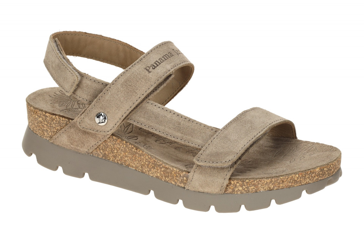 Panama Jack Selma B19 taupe grau - Riemchen Sandale f?r Damen