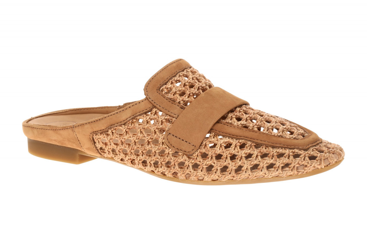 Paul Green 6207-009 Damen Pantoletten braun sisal Nubuck Leder elegante Mules