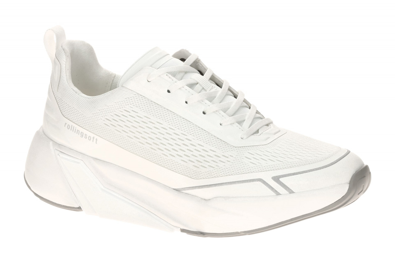Gabor 86.912.50 ROLLINGSOFT Damen Sneakers Wei? Bequeme Schn?r-Halbschuhe