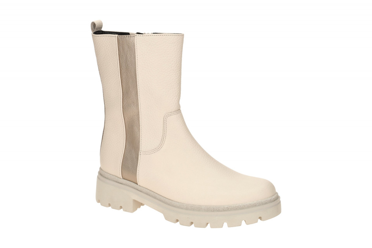 Gabor 72.743.52 Damen Stiefeletten creme wei? Elegant Zip Boots