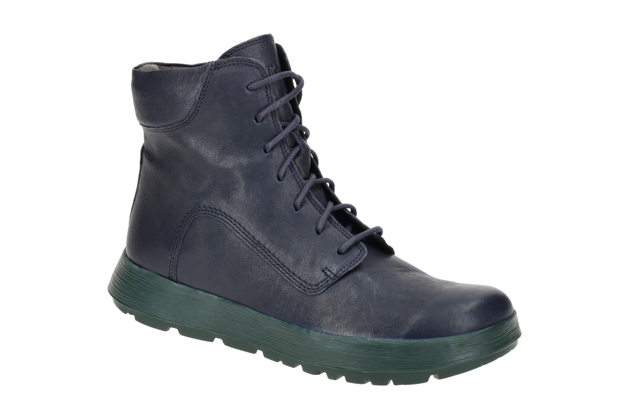 Think 518 Damen Stiefeletten Navy Echtleder bequem & leicht mit herausnehmbar...