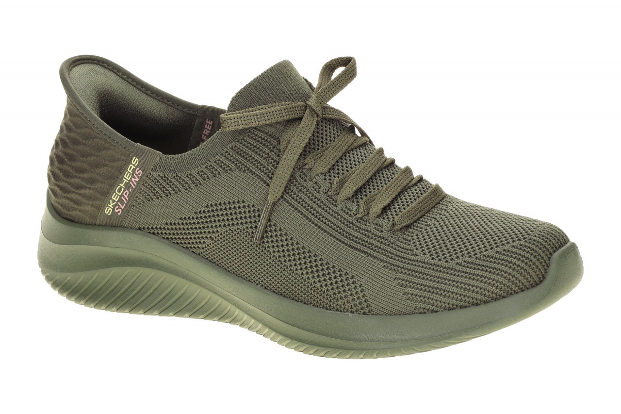 Skechers 150447 OLV Damen Slipper Halbschuhe Gr?n Olive vegan atmungsaktiv