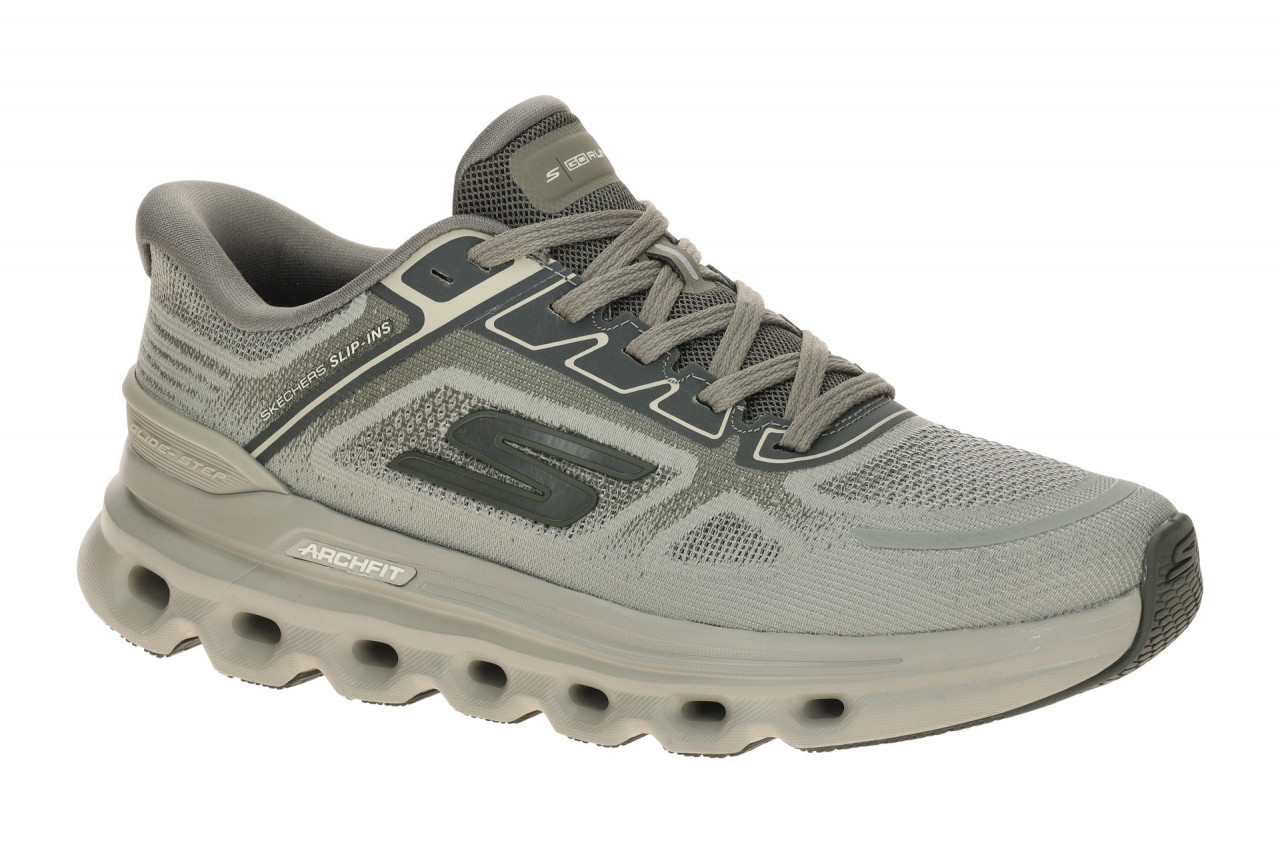 Skechers 221120 OLV Herren Sportschuhe olive, HANDS FREE Slip Ins, Maschinenw...