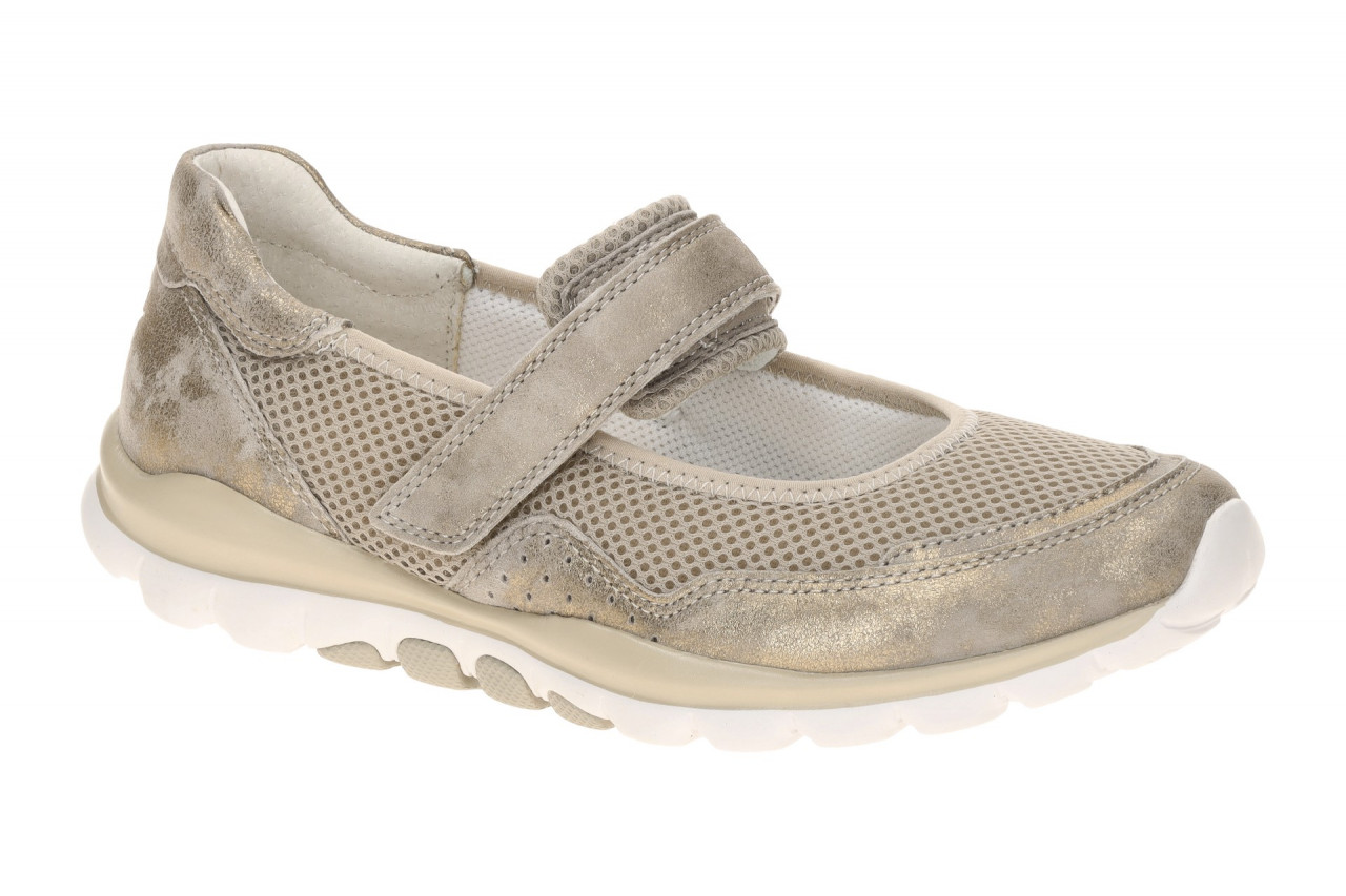 Gabor 86.961.95 ROLLINGSOFT Damenschuhe grau muschel Velourleder Textil Mesh