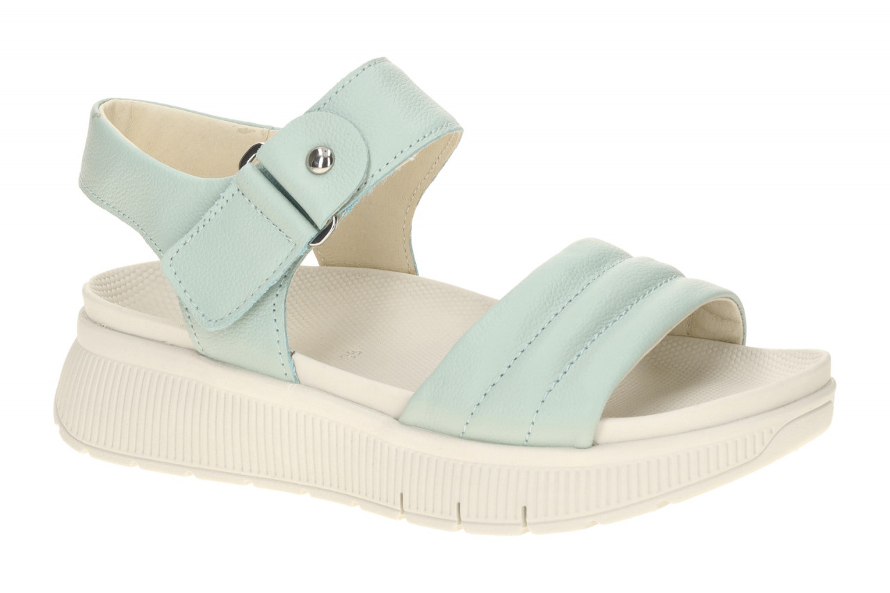 Gabor 84.610 Damen Sandalette Mintgr?n Keilabsatz - Bequemes Fu?bett - Leicht...