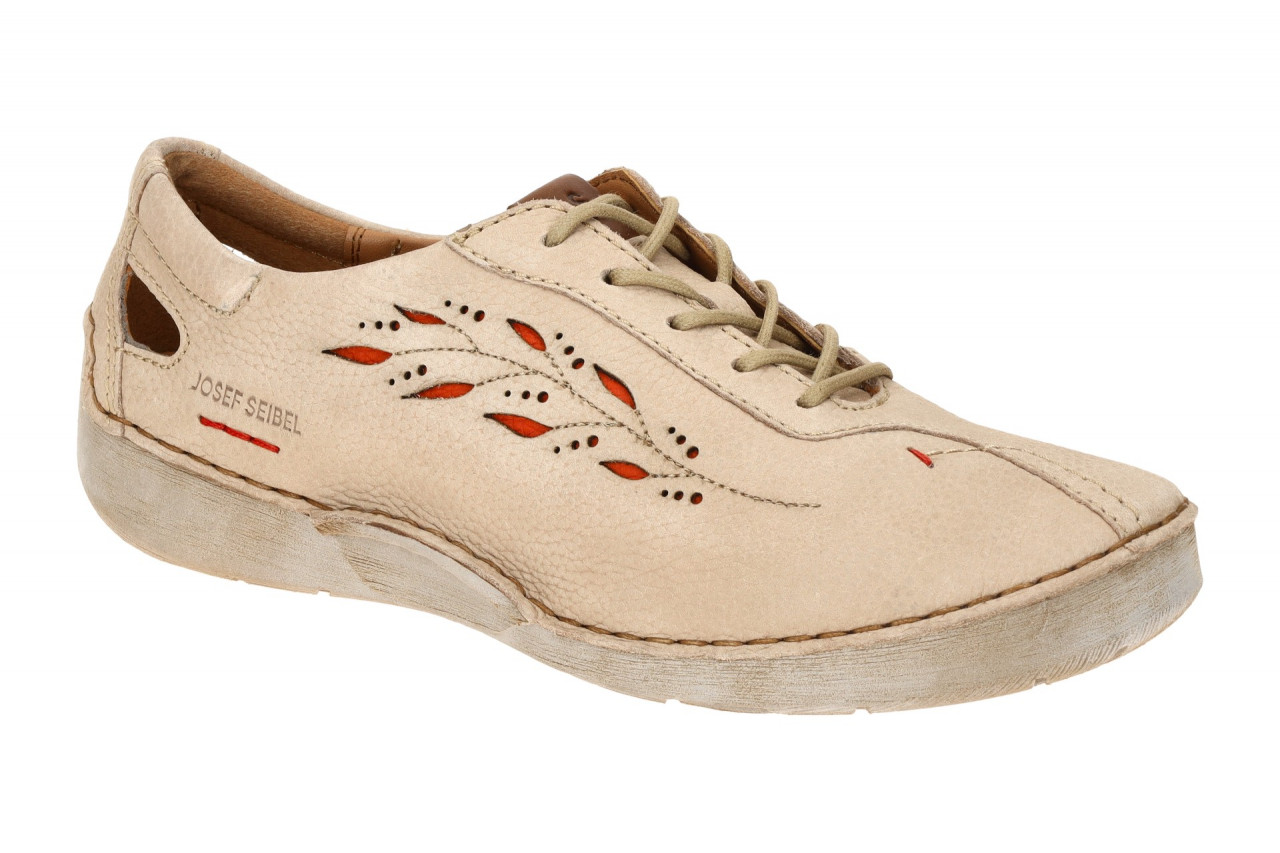 Josef Seibel Damenschuhe FERGEY 78 beige Nubuck Echtleder bequeme Sneaker
