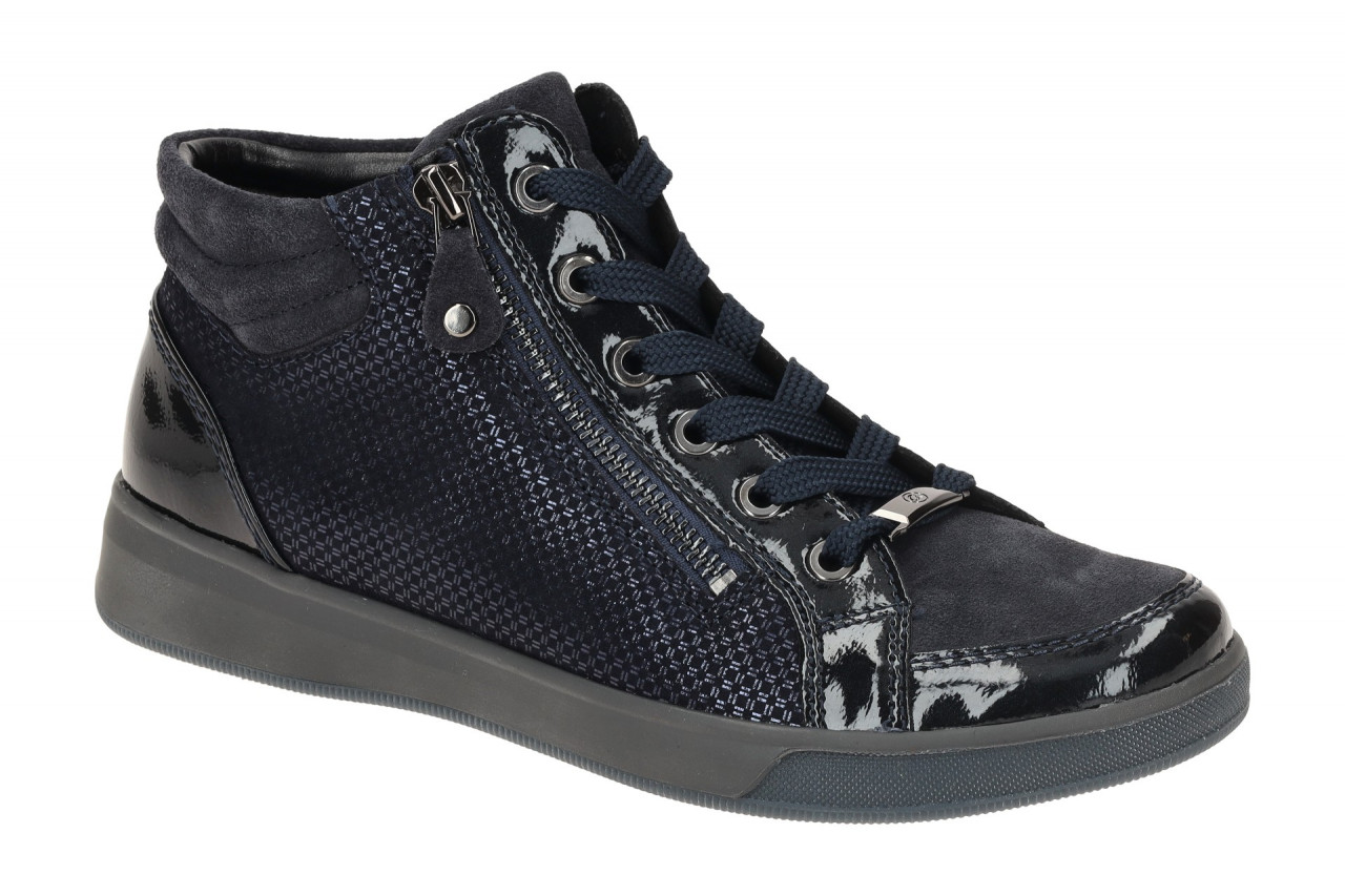 ara 12-24499 42 ROM-ST-HIGH-SOFT Damenschuhe blau, Echtleder, High Soft-Fu?bett