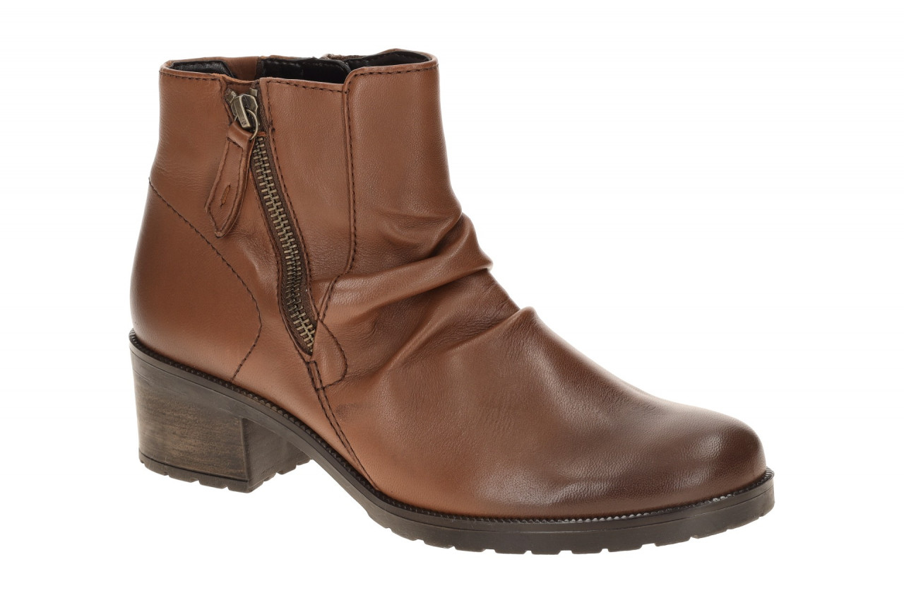 Gabor 72.811 Damen Stiefeletten Braun Sattel Effekt Blockabsatz Absatzh?he 4cm