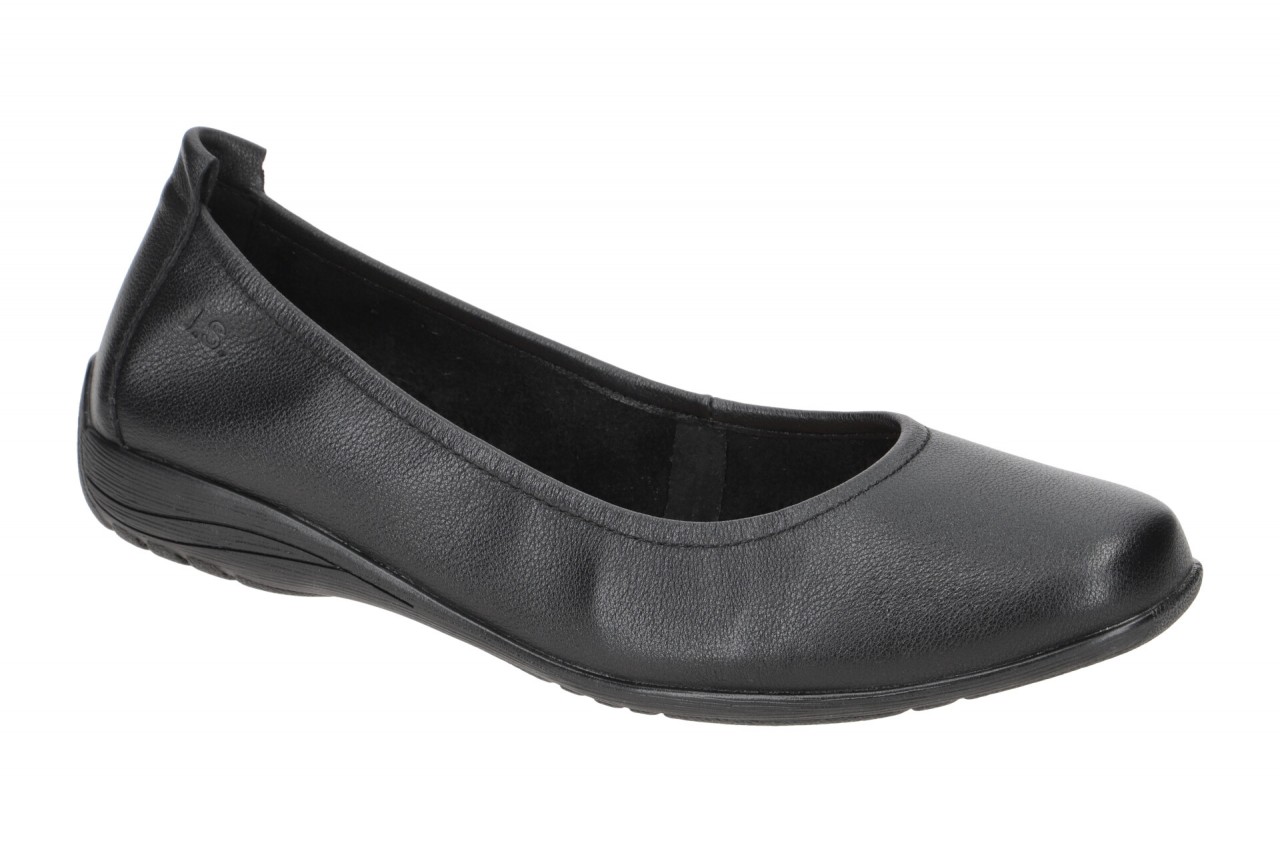 Josef Seibel Damen Ballerinas FENJA 01 schwarz black/black Echtleder Slipper