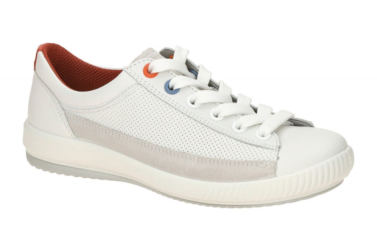 Legero 2-000442-1100 Damenschuhe TANARO 5.0 creme-wei? + rot bequeme Schn?r-H...