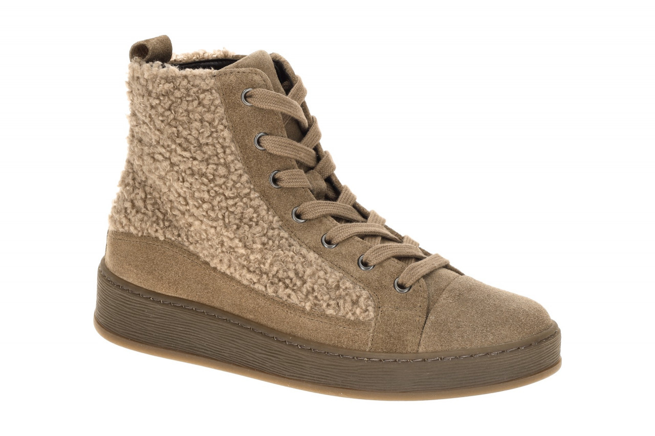 Gabor 76.776 Damen Stiefeletten braun farro Keilabsatz Plateau Schn?rung