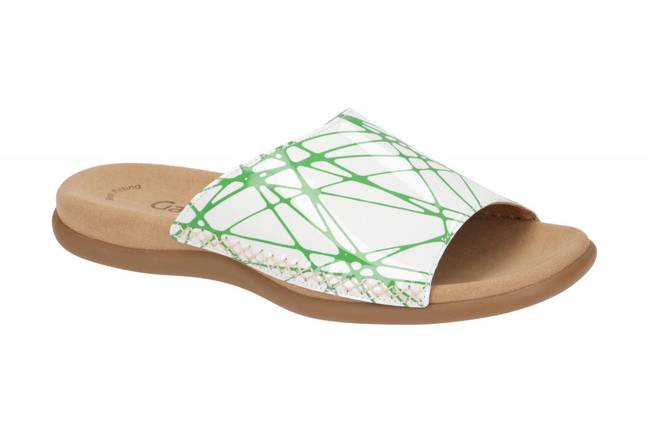 Gabor 63.705.02 wei? - bequeme Pantolette f?r Damen