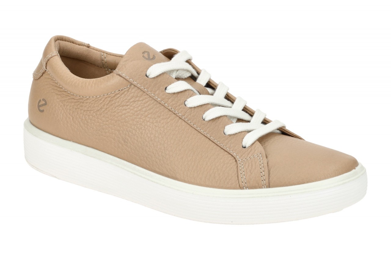 Ecco 21920301084 Soft 60 Ladies Sneaker taupe braun Echtleder flexibel PU-Sohle