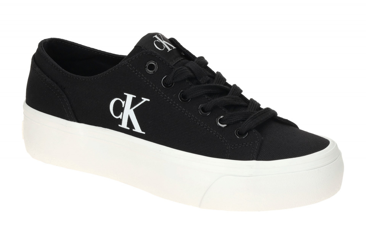 Calvin Klein VULC FLATFORM LOW YW01763 0GM schwarz - sportliche Halbschuhe f?...