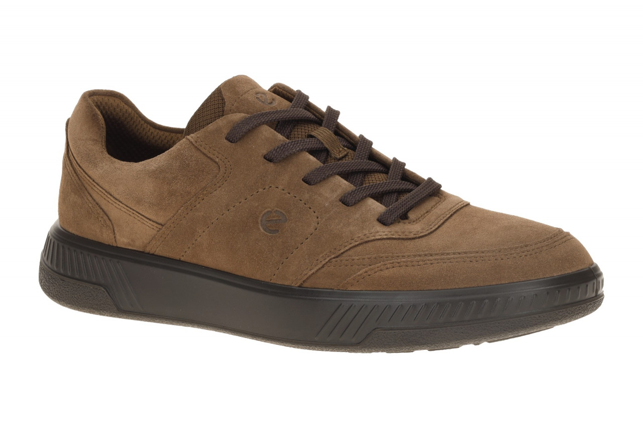 Ecco 55165405482 Herren Sneaker cocoa brown Leder Textil herausnehmbare Innen...