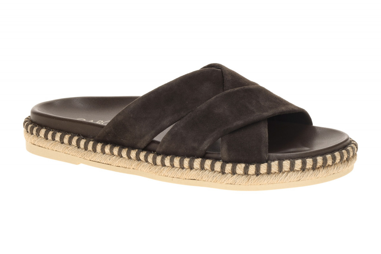 Gabor 83.780 - Damen Pantoletten mocca Braun, bequeme Kreuzriemen Sandalen