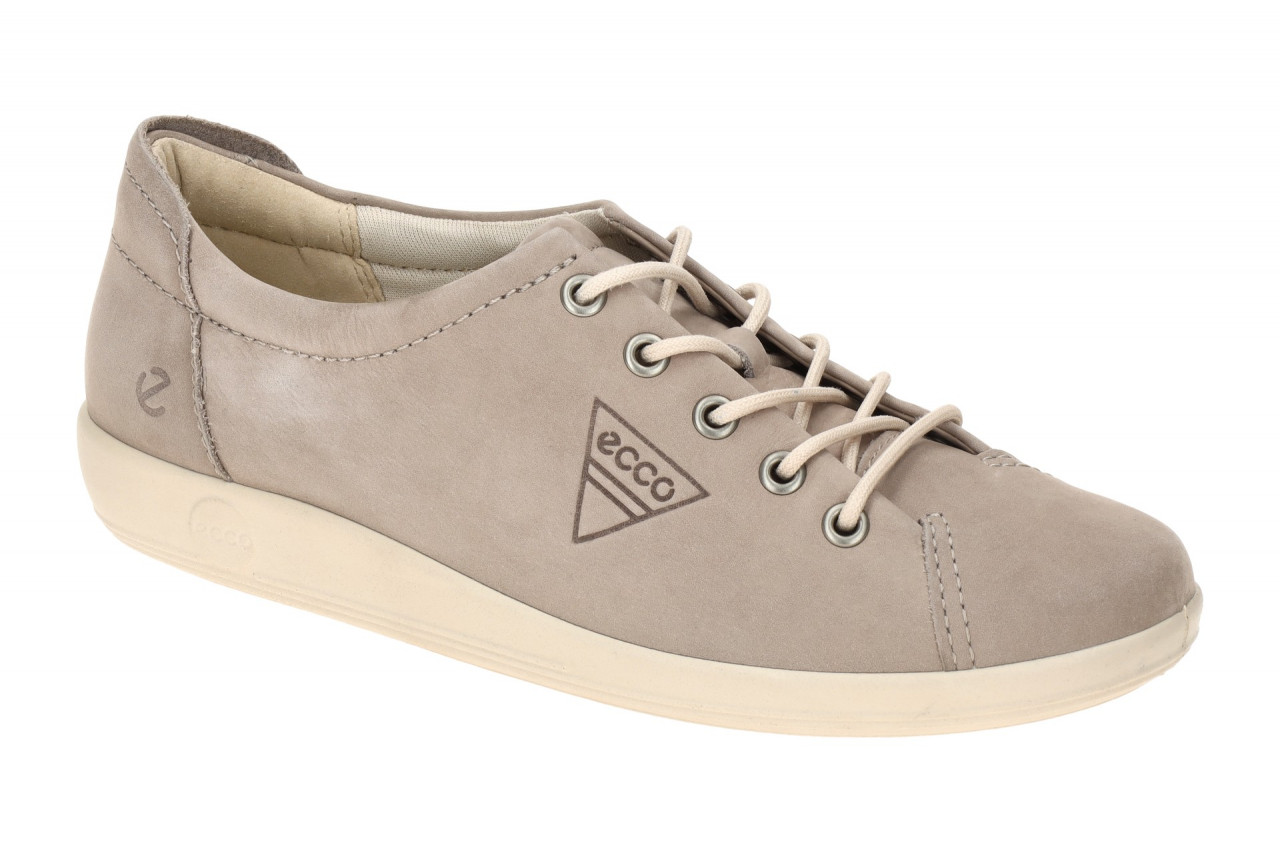 Ecco SOFT 2.0 20650302386 grau - bequeme Halbschuhe f?r Damen