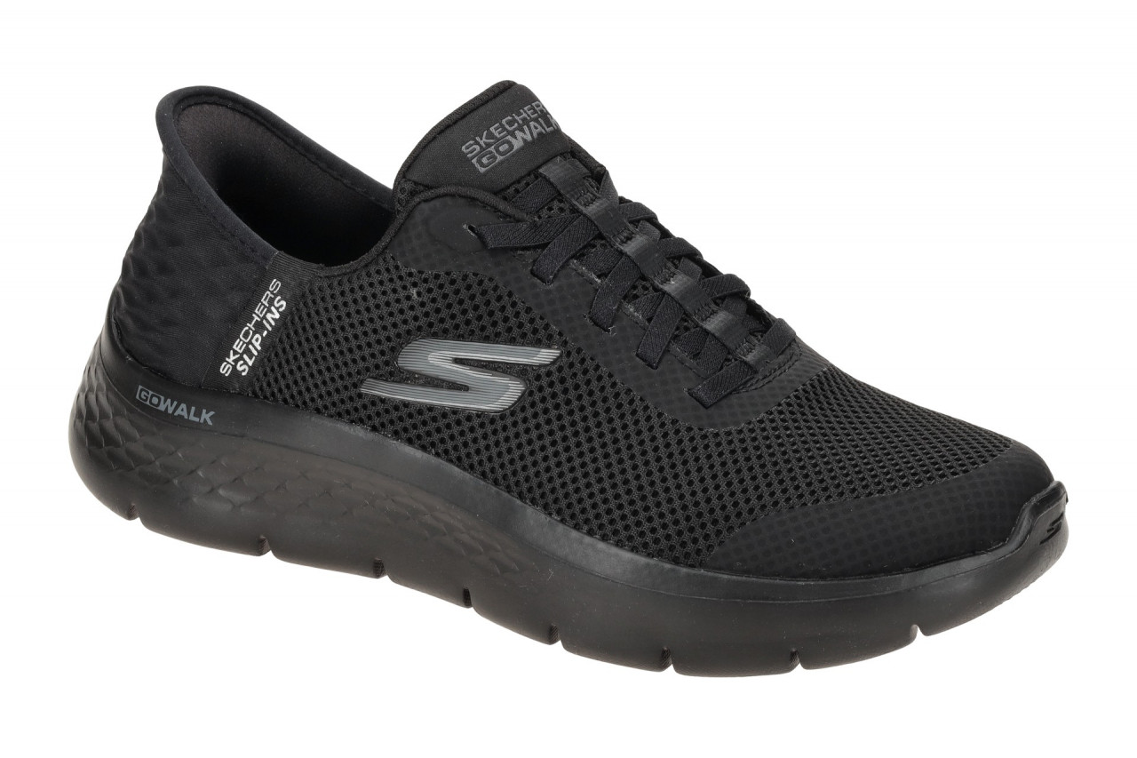 Skechers 124836 BBK Damen Slip-On Sneaker Schwarz Air Cooled Memory Foam