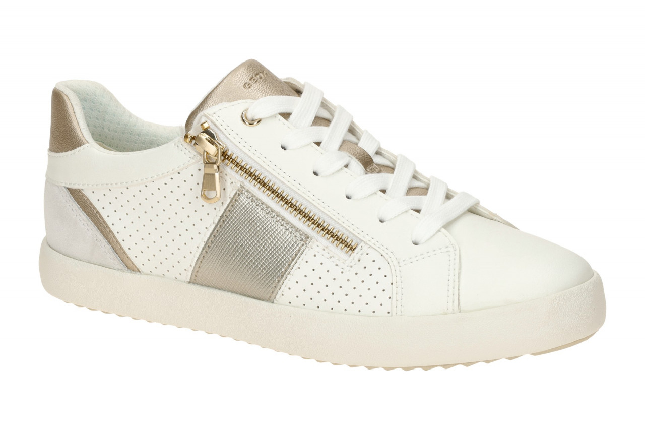 Geox D366HE BLOMIEE Donna Damen Sneaker wei?/offwhite Gummisohle Schn?rung
