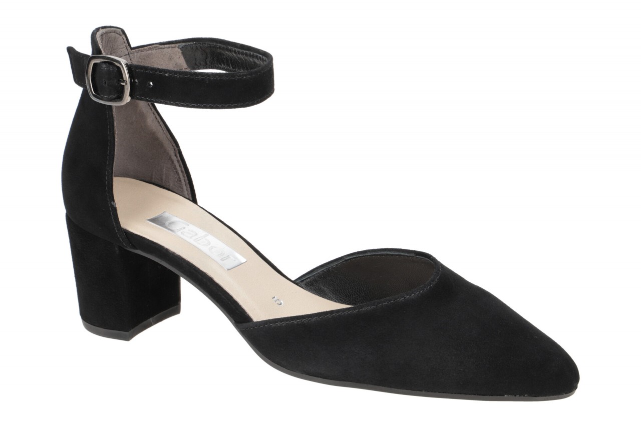 Gabor 71.340.17 schwarz - Riemchen Pumps f?r Damen